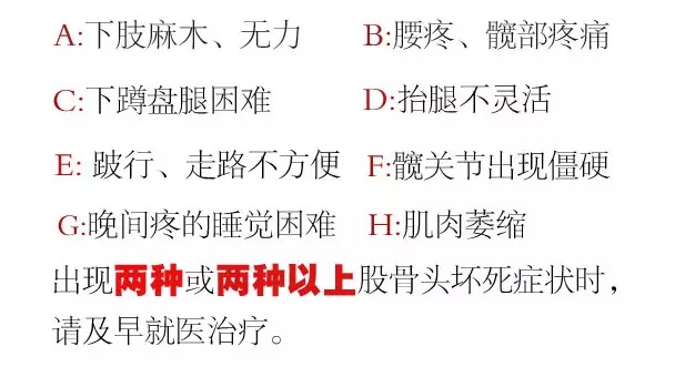 股骨头坏死症状